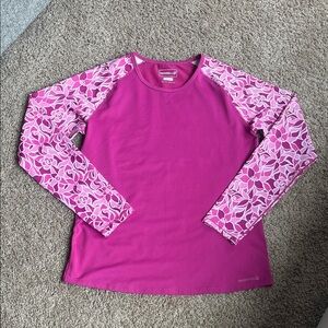 Merrell Magenta Long Sleeve Swim Top Size M